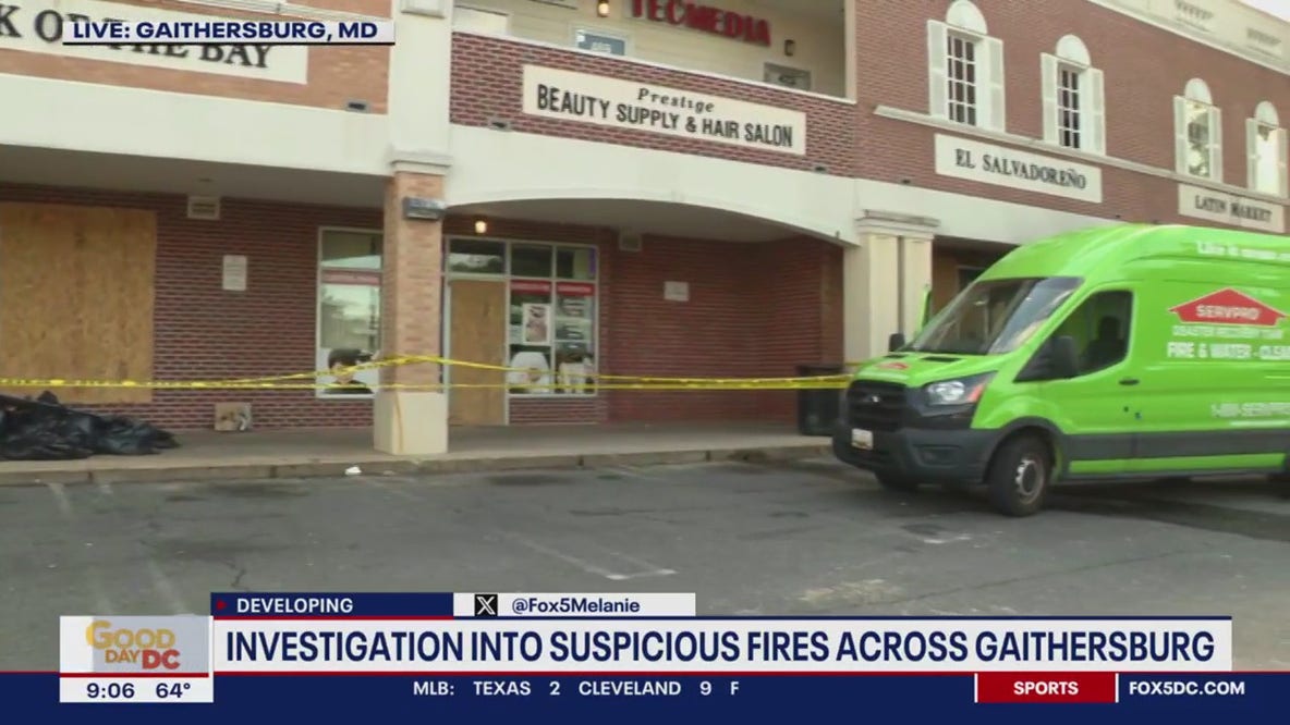 Suspicious fires in Gaithersburg under investigation